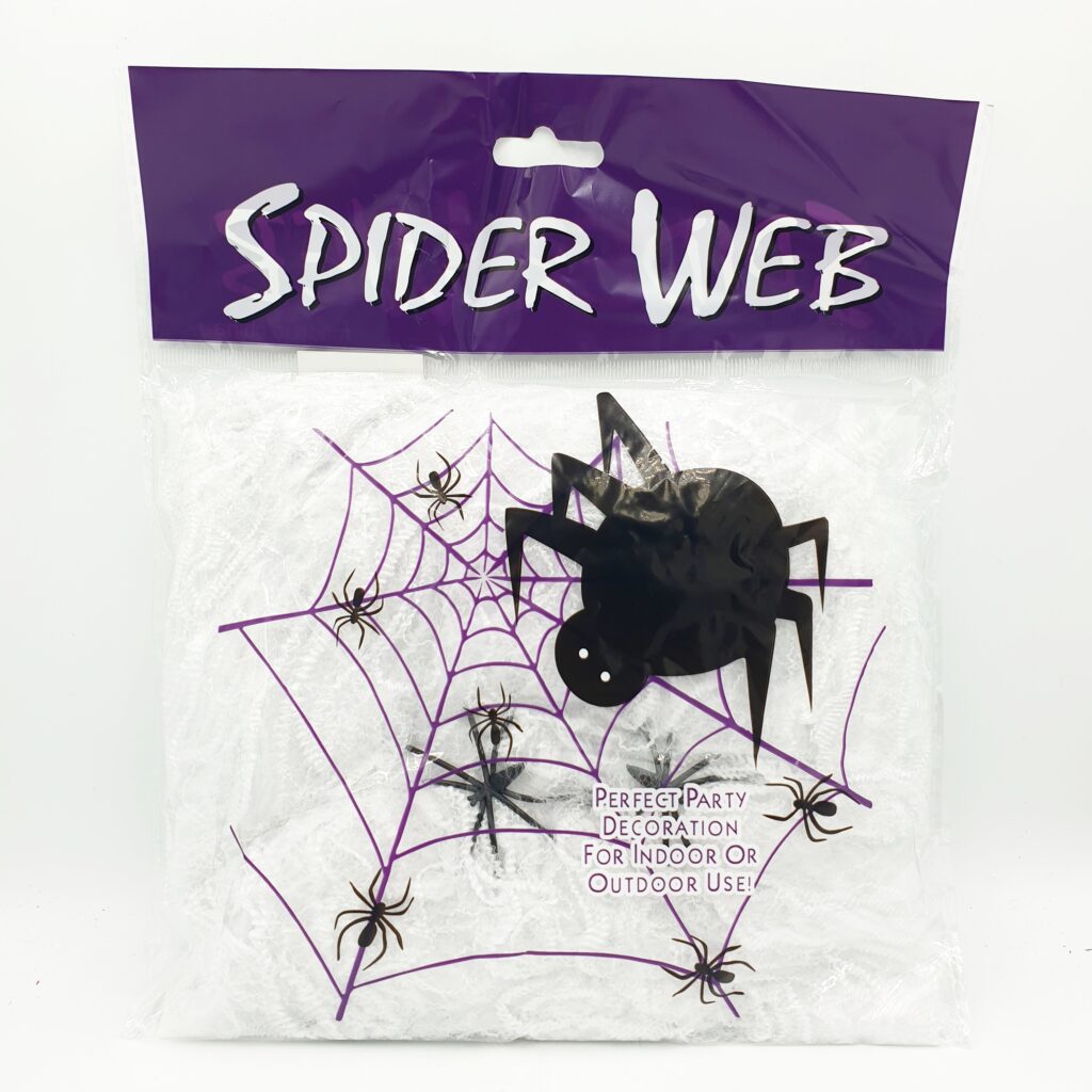 Halloween Spiderweb Decor - White - D Party Shop